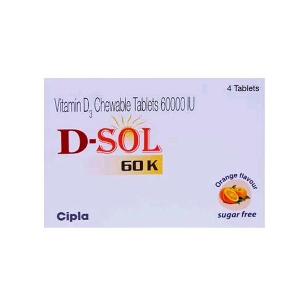 D-Sol 60K Tablet - 1 Strip