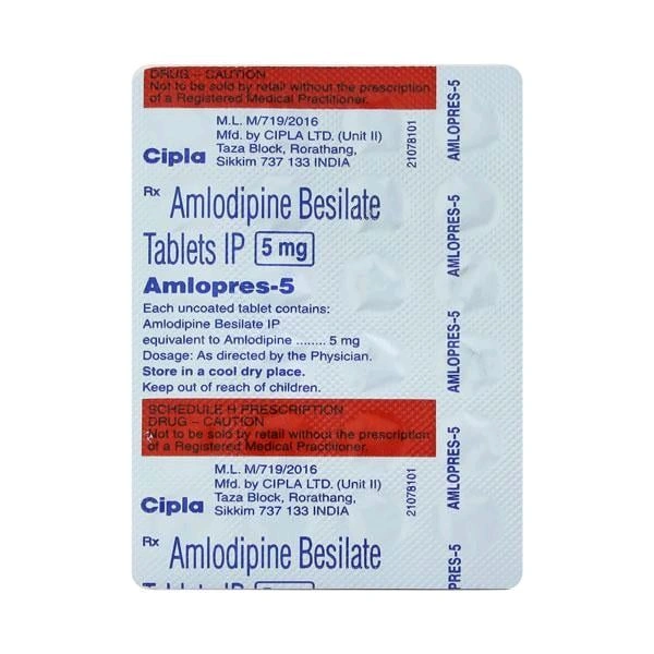 Amlopres 5 Tablet - 1 Strip