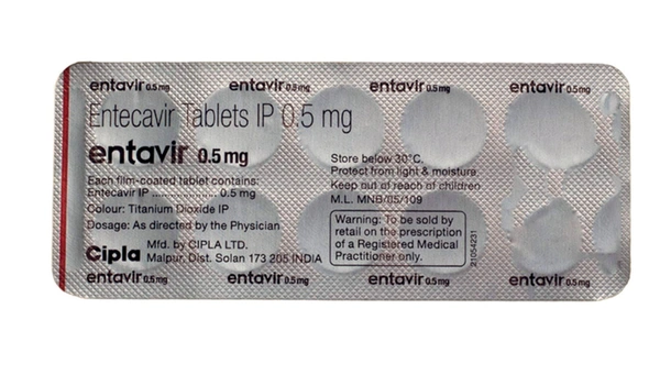 Entavir 0.5mg Tablet - 1 Stip