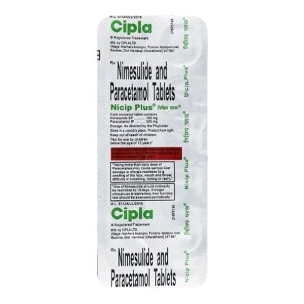 Nicip Plus Tablet - 1 Strip