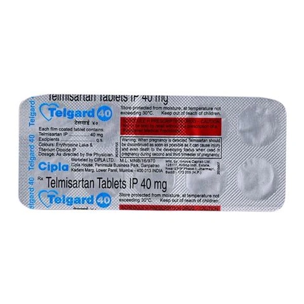 Telgard 40 Tablet - 1 Strip