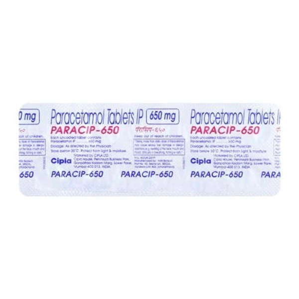Paracip 650 Tablet - 1 Strip