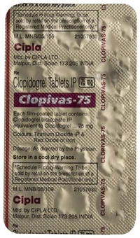 Clopivas 75 Tablet - 1 Strip