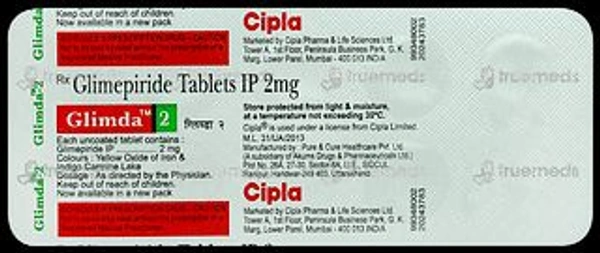 Glimda 2 Tablet - 1 Strip