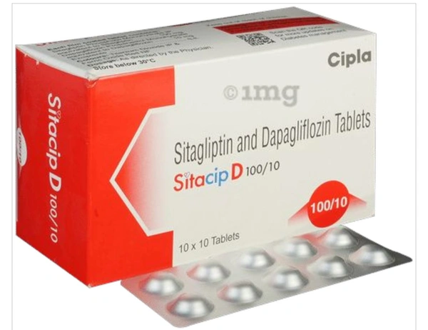 Sitacip D 10mg/100mg Tablet - 1 Strip