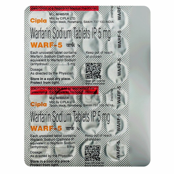 Warf 5 Tablet - 1 Strip
