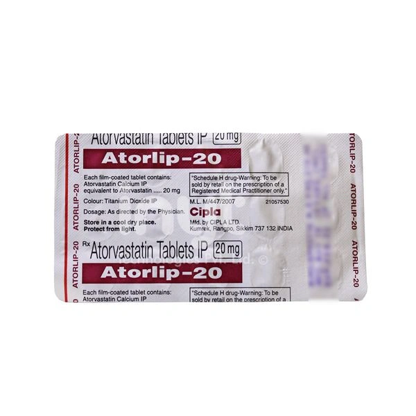 Atorlip 20 Tablet - 1 Strip