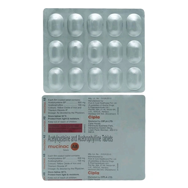 Mucinac AB Tablet - 1 Strip