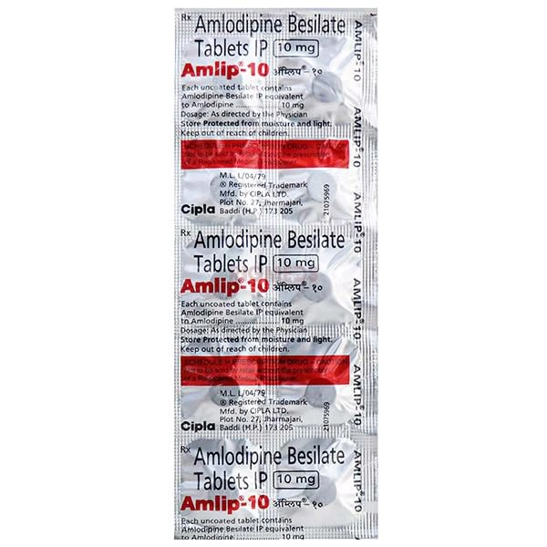 Amlip 10 Tablet - 1 Strip