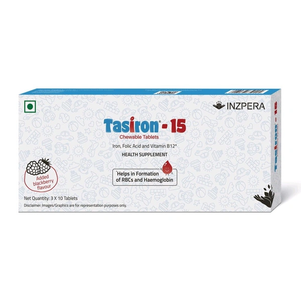 Tasiron 15 Chewable Tablet  - 1 Strip