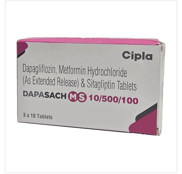 DapaSach MS 10/500/100 Tablet - 1 Strip
