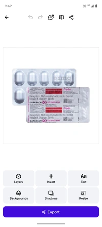 DapaSach MS 10/500/100 Tablet - 1 Strip