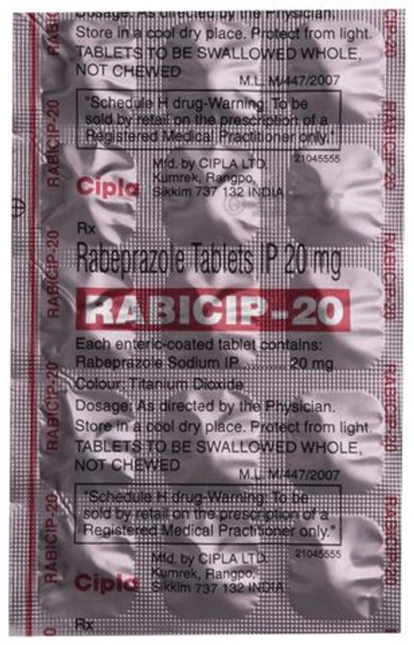 Rabicip 20 Tablet - 1 Strip