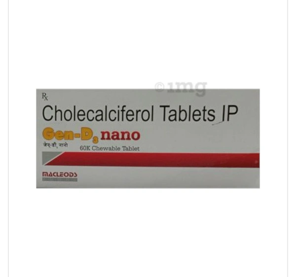 Gen-D3 Nano 60K Chewable Tablet - 1 Strip