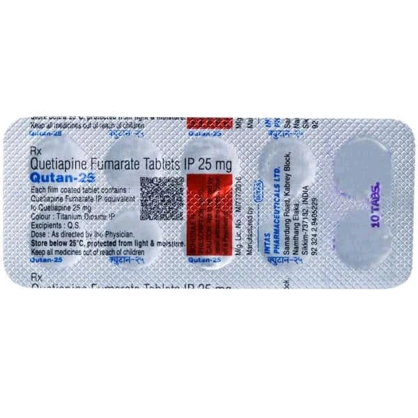 Qutan 25 Tablet - 1 Strip
