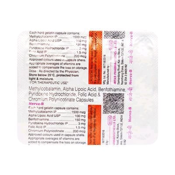 Nervz-B Capsule - 1 Strip