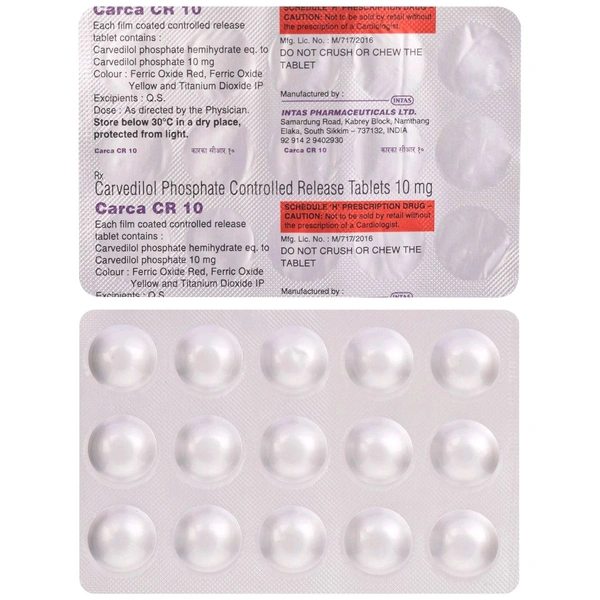 Carca CR 10 Tablet - 1 Strip