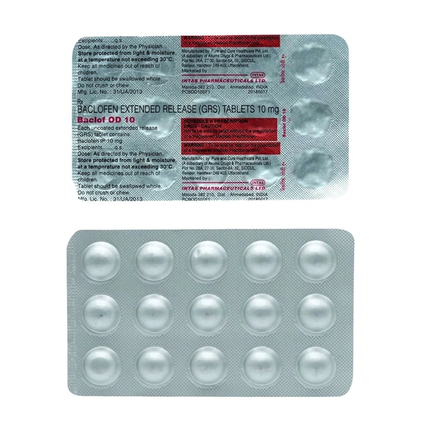 Baclof 10 Tablet - 1 Strip