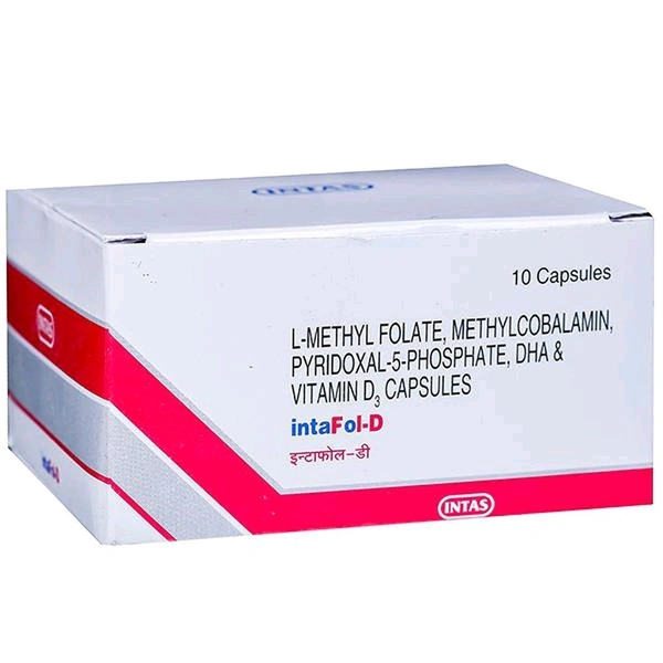 Intafol D Soft Gelatin Capsule - 1 Strip
