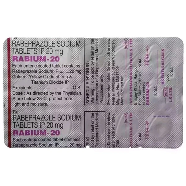 Rabium 20 Tablet - 1 Strip