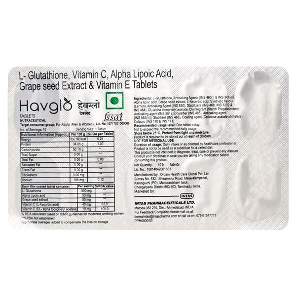 Havglo Tablet  - 1 Strip