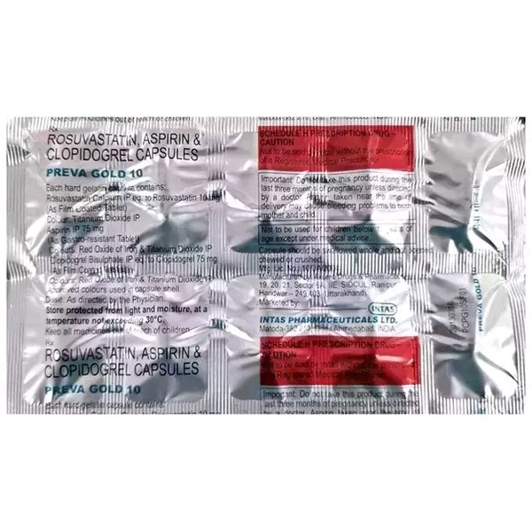 Preva Gold 10 Capsule - 1 Strip