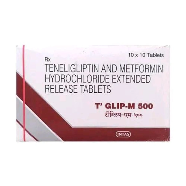 T Glip-M 500 Tablet - 1 Strip