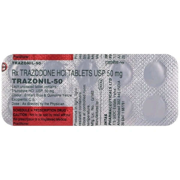 Trazonil 50 Tablet - 1 Strip