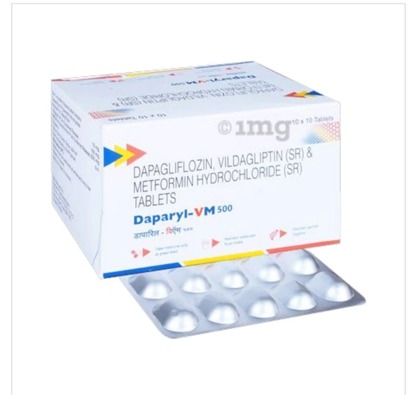 Daparyl-VM 500 Tablet - 1 Strip