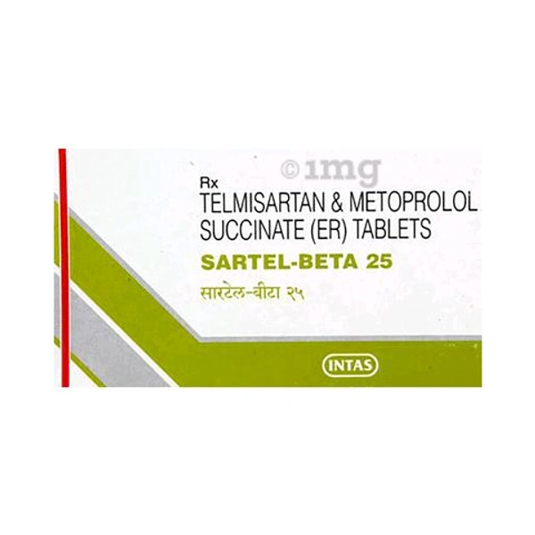 Sartel-Beta 25 Tablet - 1 Strip