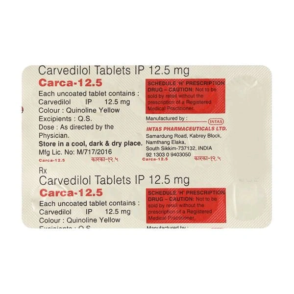 Carca 12.5 Tablet - 1 Strip