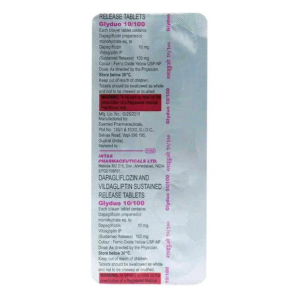 GlyDuo 10/100 Tablet  - 1 Strip