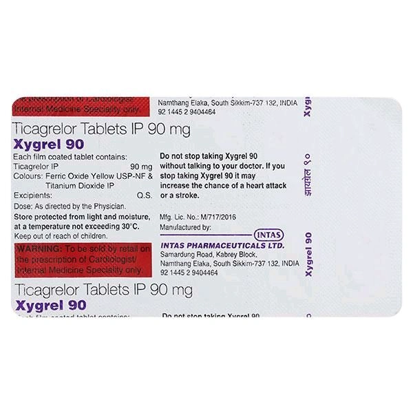 Xygrel 90 Tablet - 1 Strip