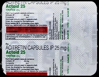 Actoid 25mg Capsule - 1 Strip
