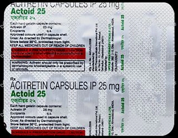 Actoid 25mg Capsule - 1 Strip