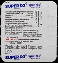 Super D3 60000IU Capsule - 1 Strip