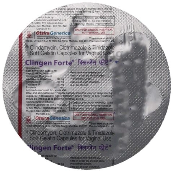 Clingen Forte Vaginal Capsule - 1 Strip
