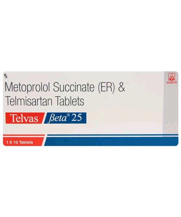Telvas Beta 25 Tablet - 1 Strip