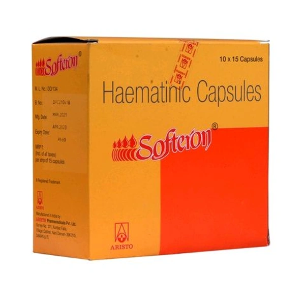 Softeron -Z Haematinic Capsule - 1 Strip