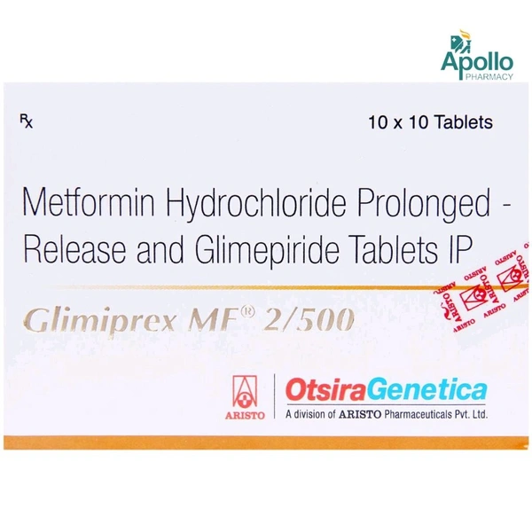 Glimiprex MF 2/500 Tablet - 1 Strip