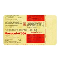 Monocef-O 200 Tablet - 1 Strip