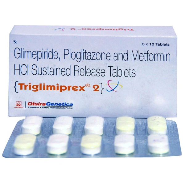 Triglimiprex 2 Tablet  - 1 Strip