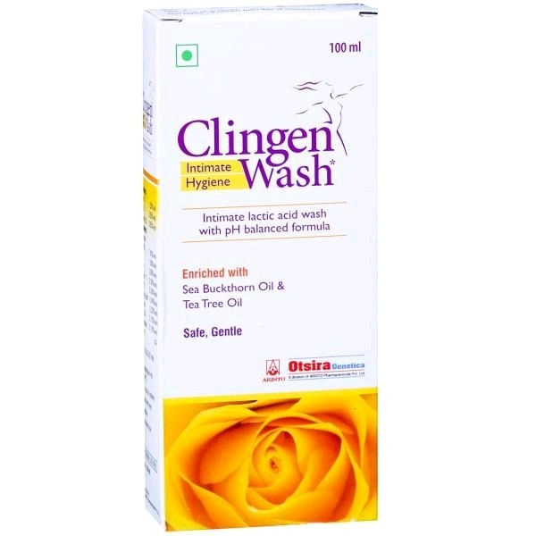 Clingen Women Intimate Hygiene Lactic Acid Wash  - 1 Bottle