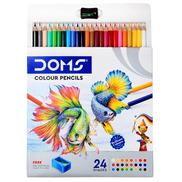 Doms DOMS Coloured Pencil 24 Shades