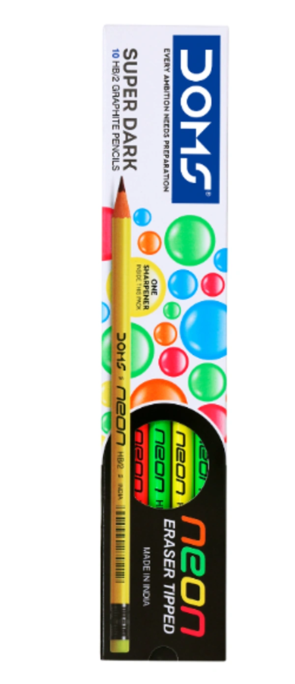 DOMS Neon Rubber Tipped Pencil