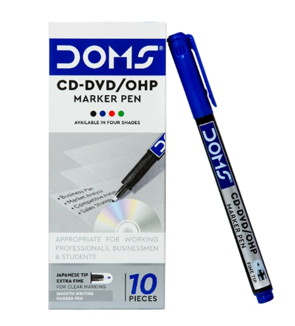 DOMS CD Marker Pen - Blue
