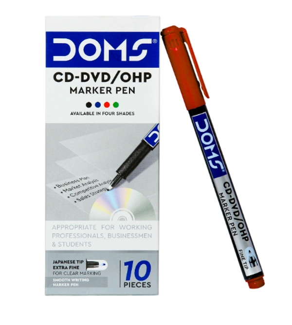 DOMS CD Marker Pen - Red