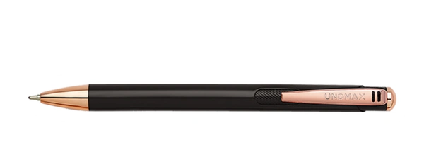 UNOMAX LUMINA Metal Ball Point Pens 0.7 mm - Ebony Black, Blue