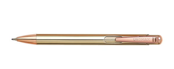 UNOMAX LUMINA Metal Ball Point Pens 0.7 mm - Rose Gold, Blue