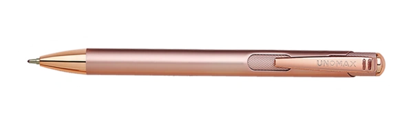 UNOMAX LUMINA Metal Ball Point Pens 0.7 mm - Champagne Gold, Blue